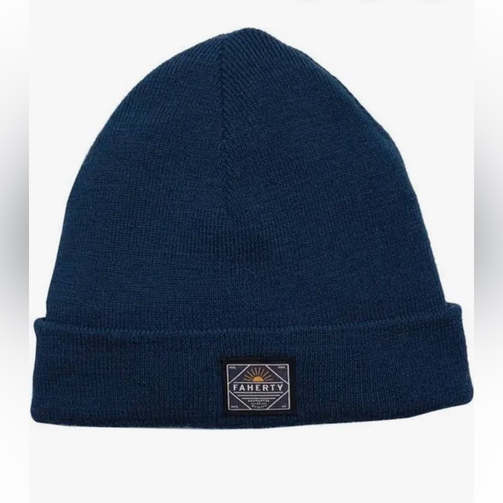 Faherty 100% Merino Workwear Beanie, Navy, one-size, brand-new! $58 MSRP. Unisex